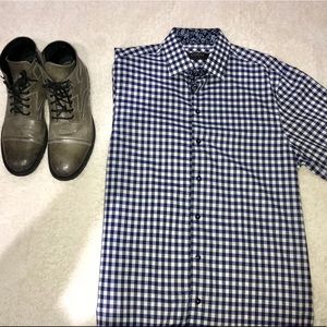 COOGI Luxe |Men’s Dress Shirt Button Up Blue Sz XL